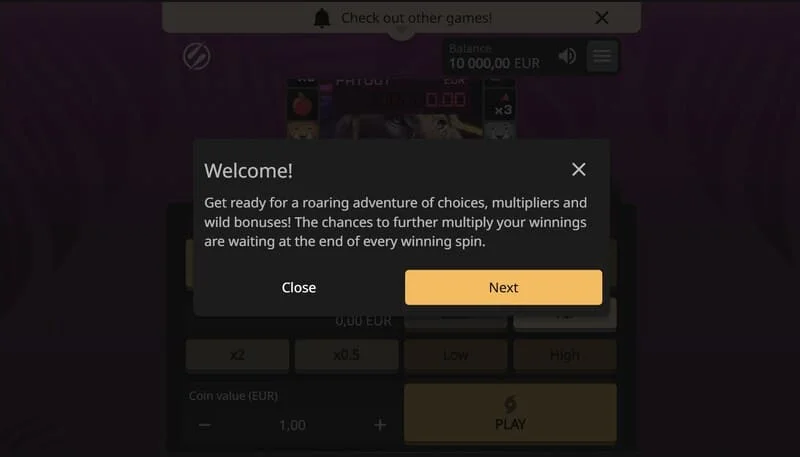 Lion Zama Fruits Bonus Spins - ক্লাসিক্যাল ফলের প্রতীক এবং 777 সহ সক্রিয় সেশন